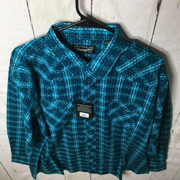 Wrangler Silver Edition Mens BF Shirt 2XL NWT - Picture 2 of 10